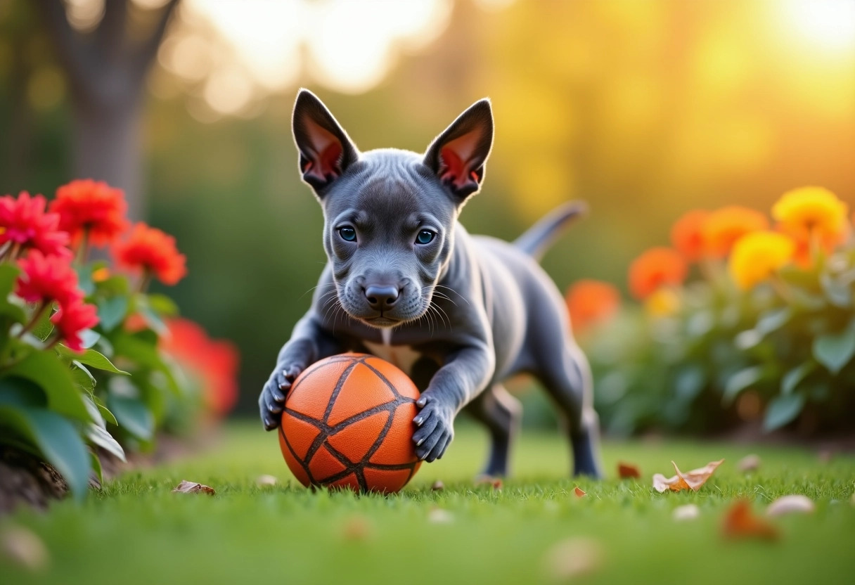 staffy bleu